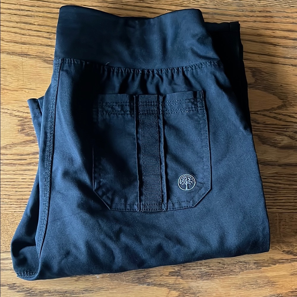 Women’s black Purple Label Healing hands scrub pants